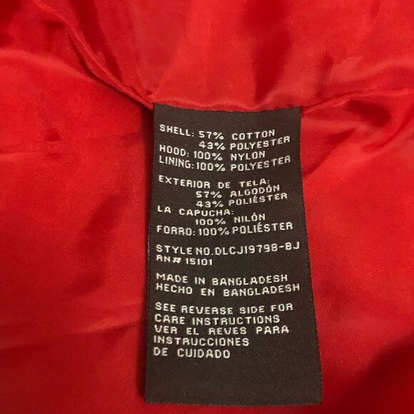 Jones New York Signature Women’s Medium Red Trench Rain Coat - Picture 6 of 10